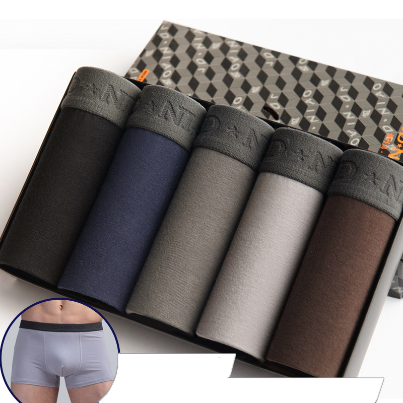 Boxer Brief Pack Cotton - 5 Pz/lotto Biancheria Intima Degli Uomini