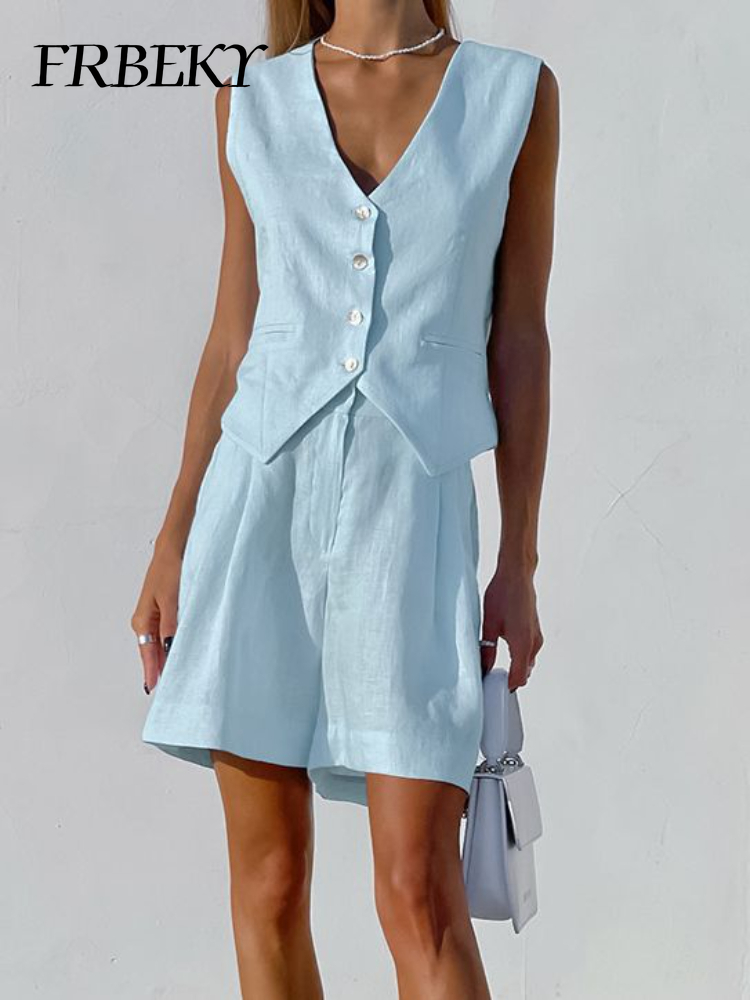 New Cotton Linen Vest Short se - Sleeveless Undershirt recensione e prezzo