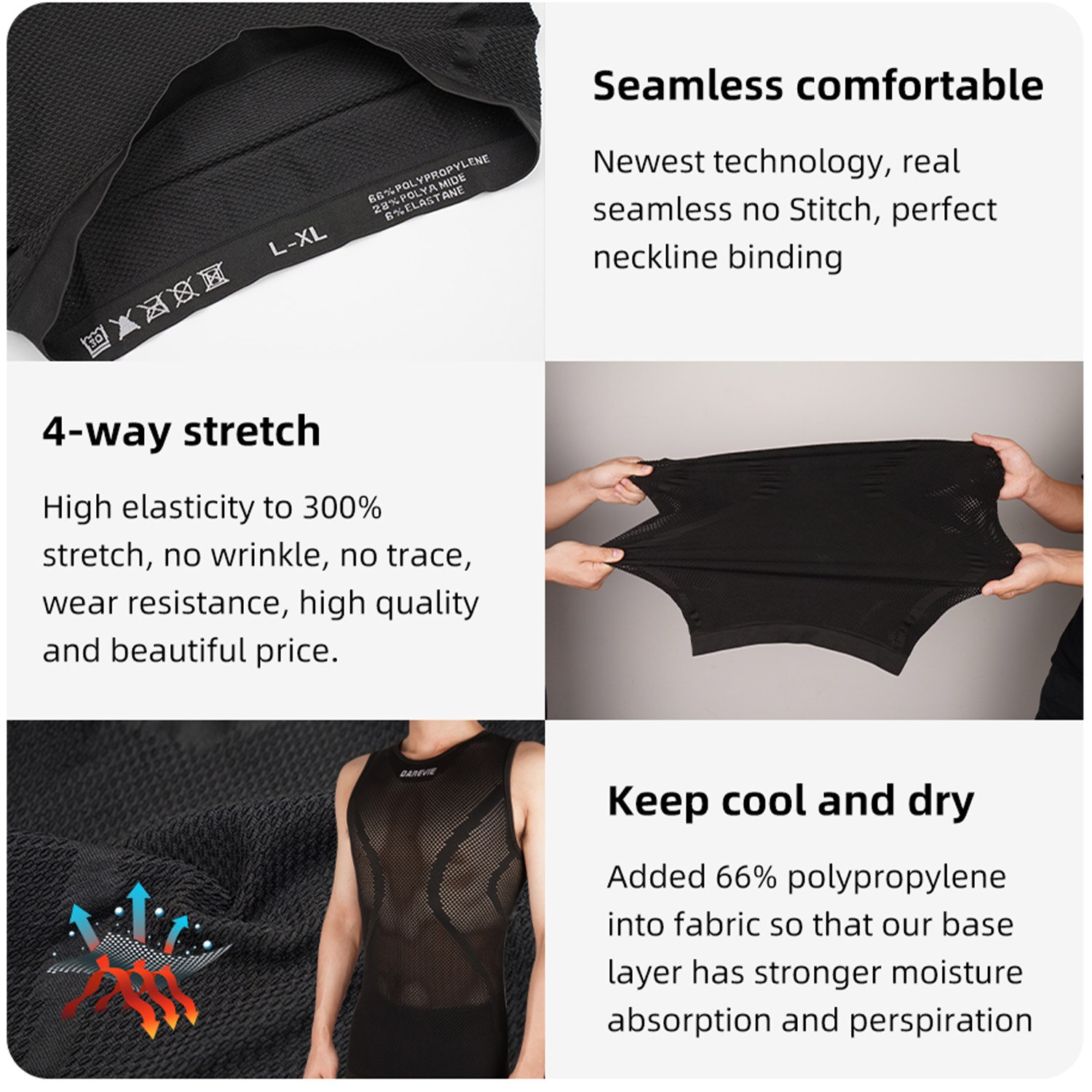 DAREVIE Ciclismo Primo Strato  - Sleeveless Undershirt recensione e prezzo